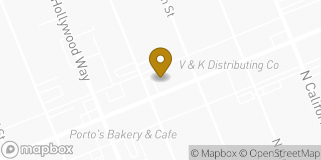Map showing the location of Chase Bank in Burbank, CA 91505