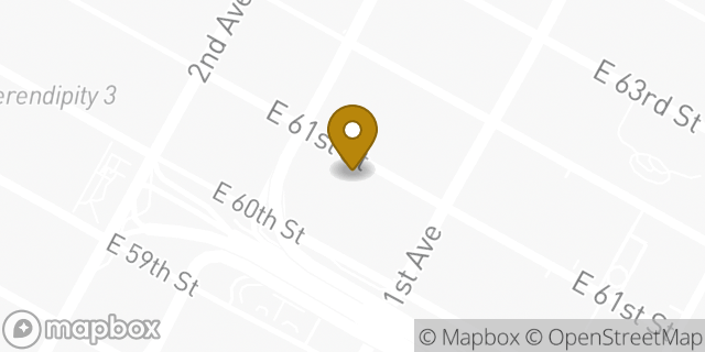 Map showing the location of Equinox East 61st Street in New York, NY 10065