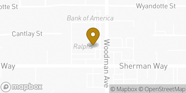 Map showing the location of Coinstar in Van Nuys, CA 91405