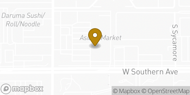 Map showing the location of CVS Pharmacy in Mesa, AZ 85202