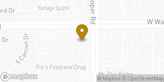 Map showing the location of McDonald's in Gilbert, AZ 85233