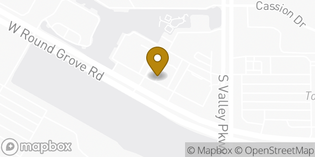 Map showing the location of McDonald's in Lewisville, TX 75067