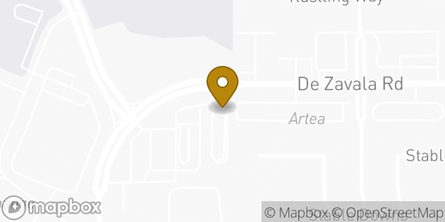 Map showing the location of Zavala in San Antonio, TX 78249