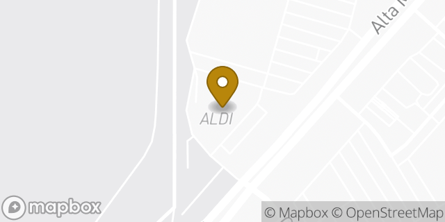 Map showing the location of Aldi in Fort Worth, TX 76116