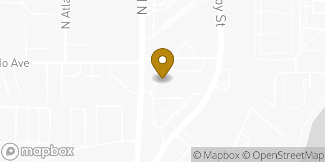 Map showing the location of Chipotle Mexican Grill in Spokane, WA 99202