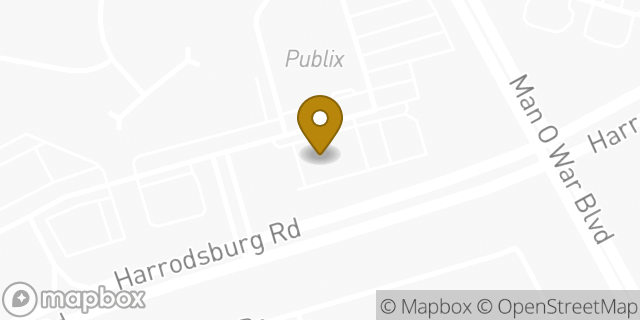 Map showing the location of Starbucks in Lexington, KY 40513