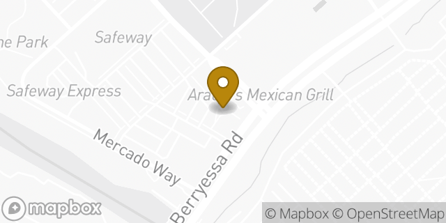 Map showing the location of Dunkin' in San Jose, CA 95133
