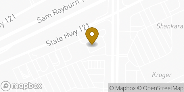 Map showing the location of Amazon Locker - Claudia in Plano, TX 75024