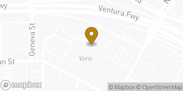 Map showing the location of Starbucks in Glendale, CA 91206