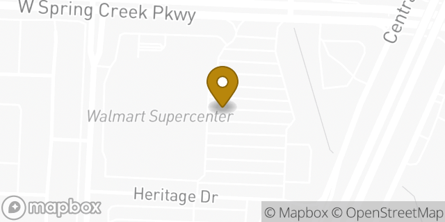 Map showing the location of Walmart Supercenter in Plano, TX 75023