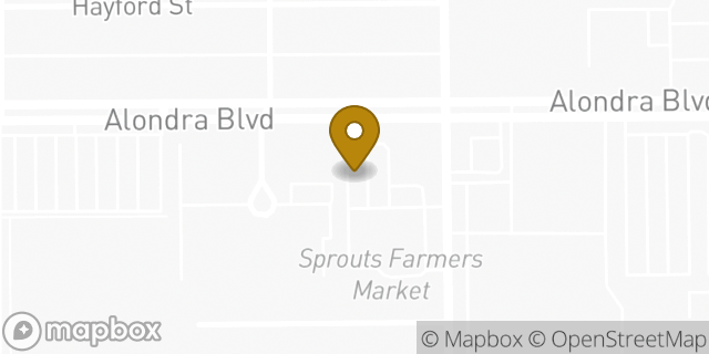Map showing the location of Sprouts Farmers Market in Norwalk, CA 90650