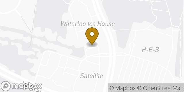 Map showing the location of Starbucks in Austin, TX 78749