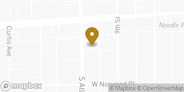 Map showing the location of Starbucks in Alhambra, CA 91803