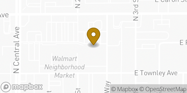 Map showing the location of Amazon Locker - Academist in Phoenix, AZ 85020