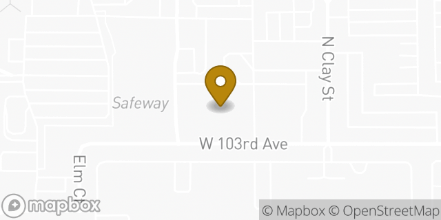 Map showing the location of Amazon Locker - Kyya in Denver, CO 80234