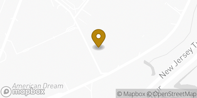 Map showing the location of Dunkin' in East Rutherford, NJ 07073