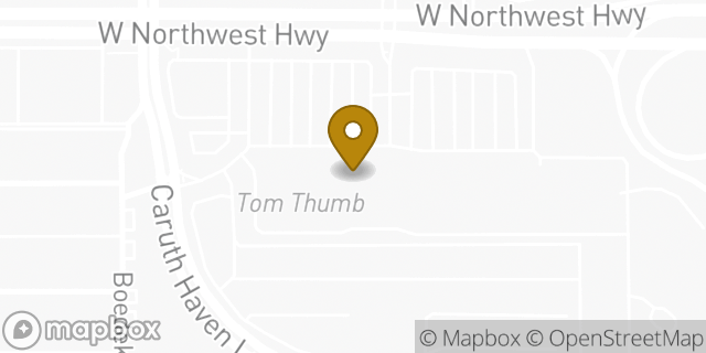Map showing the location of Kids Foot Locker in Dallas, TX 75225
