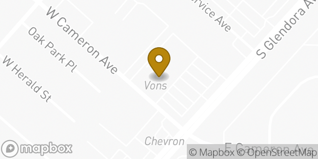 Map showing the location of Vons in West Covina, CA 91790
