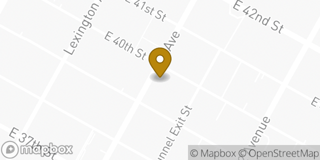 Map showing the location of Starbucks in New York, NY 10158