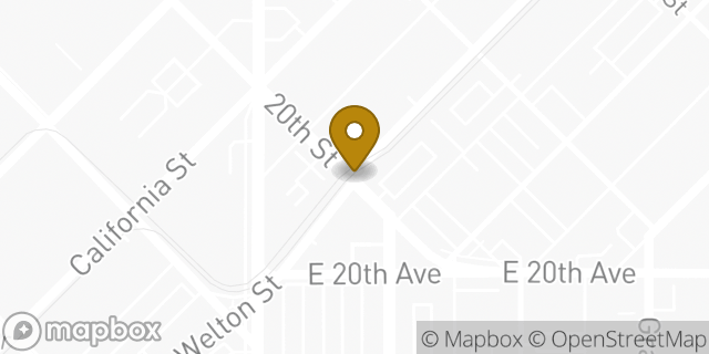 Map showing the location of Denver - Welton Street HLE in Denver, CO 80205