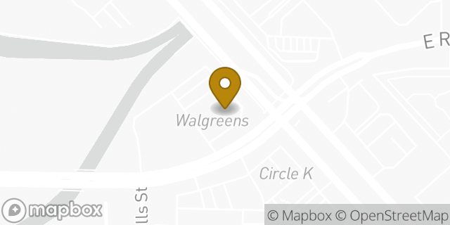 Map showing the location of Walgreens in Las Vegas, NV 89122