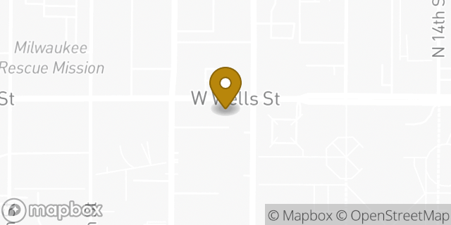 Map showing the location of Papa John's Pizza in Milwaukee, WI 53233