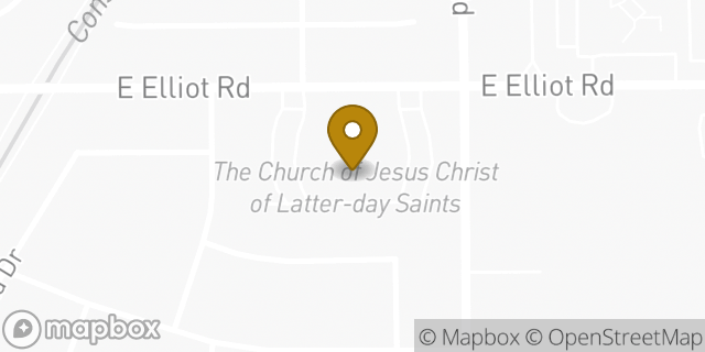 Map showing the location of The Church of Jesus Christ of Latter-day Saints in Gilbert, AZ 85234