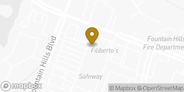 Map showing the location of The UPS Store in Fountain Hills, AZ 85268
