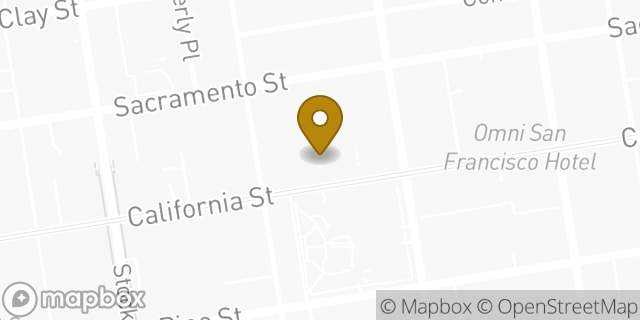 Map showing the location of WeWork in San Francisco, CA 94108