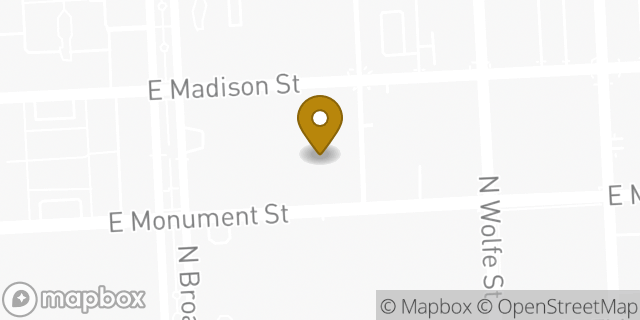 Map showing the location of Johns Hopkins School of Medicine in Baltimore, MD 21205
