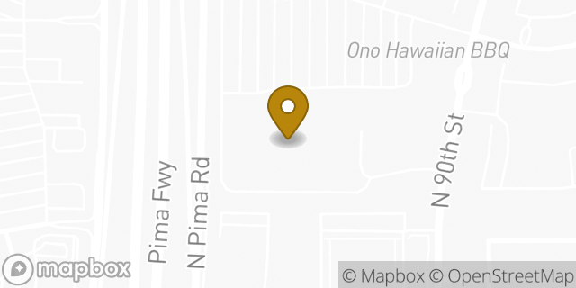 Map showing the location of Starbucks in Scottsdale, AZ 85260