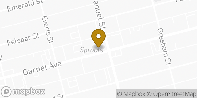 Map showing the location of Sprouts Farmers Market in San Diego, CA 92109