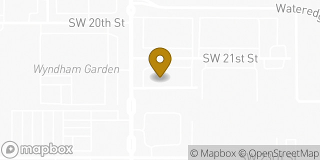 Map showing the location of Ramada by Wyndham Oklahoma City Airport North in Oklahoma City, OK 73108