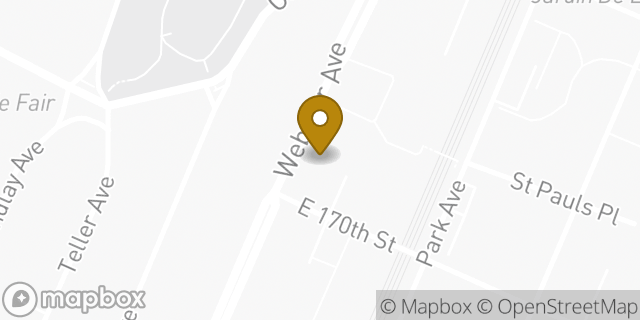 Map showing the location of Amazon Locker - Ahid in Bronx, NY 10456