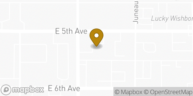 Map showing the location of Enterprise Rent-A-Car in Anchorage, AK 99501