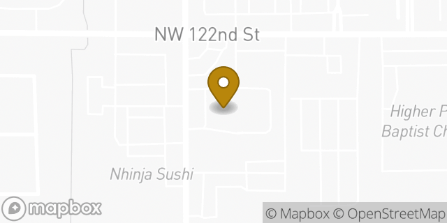 Map showing the location of Chase Bank in Oklahoma City, OK 73162