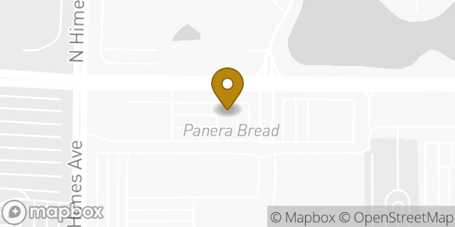 Map showing the location of Panera Bread in Tampa, FL 33607