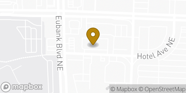 Map showing the location of Days Inn East Albuquerque in Albuquerque, NM 87123