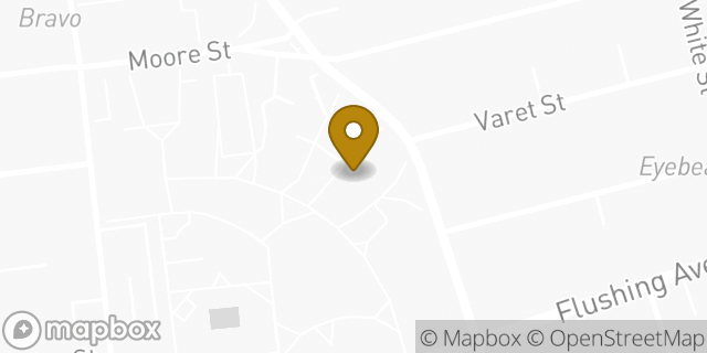 Map showing the location of Amazon Locker - Mousse in Brooklyn, NY 11206