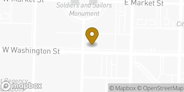 Map showing the location of Chipotle Mexican Grill in Indianapolis, IN 46204