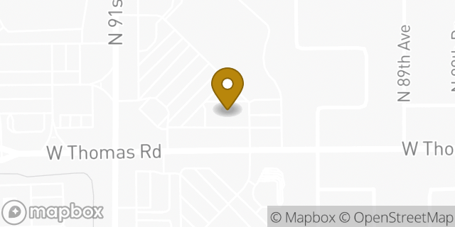Map showing the location of AutoZone in Phoenix, AZ 85037