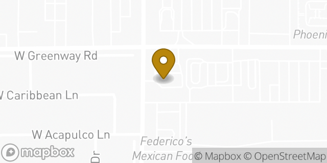 Map showing the location of Amazon Locker - Tribune in Phoenix, AZ 85053