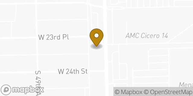 Map showing the location of Planet Fitness in Cicero, IL 60804