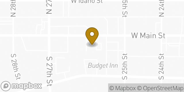 Map showing the location of Avis Car Rental in Boise, ID 83702