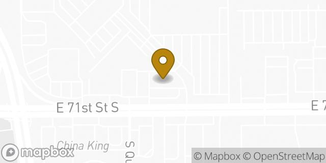 Map showing the location of Amazon Locker - Morise in Tulsa, OK 74136