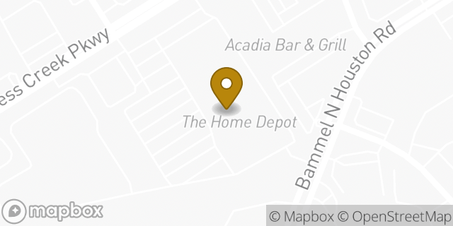 Map showing the location of The Home Depot in Houston, TX 77068