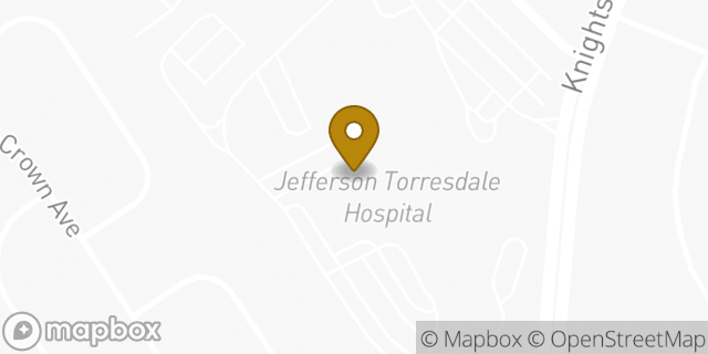 Map showing the location of Jefferson–Solis Mammography – Torresdale in Philadelphia, PA 19114