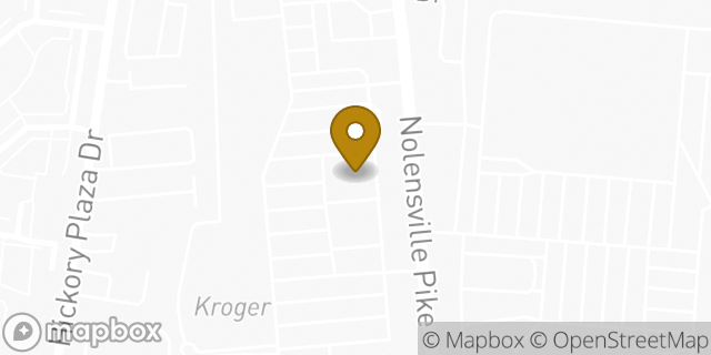 Map showing the location of Starbucks in Nashville, TN 37211