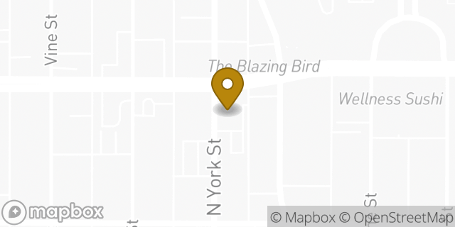 Map showing the location of Chase Bank in Denver, CO 80206