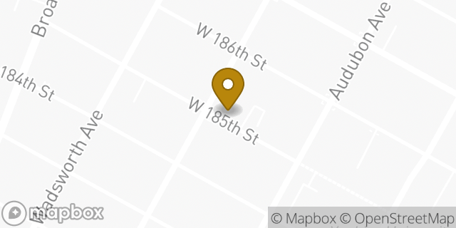 Map showing the location of Subway in New York, NY 10033